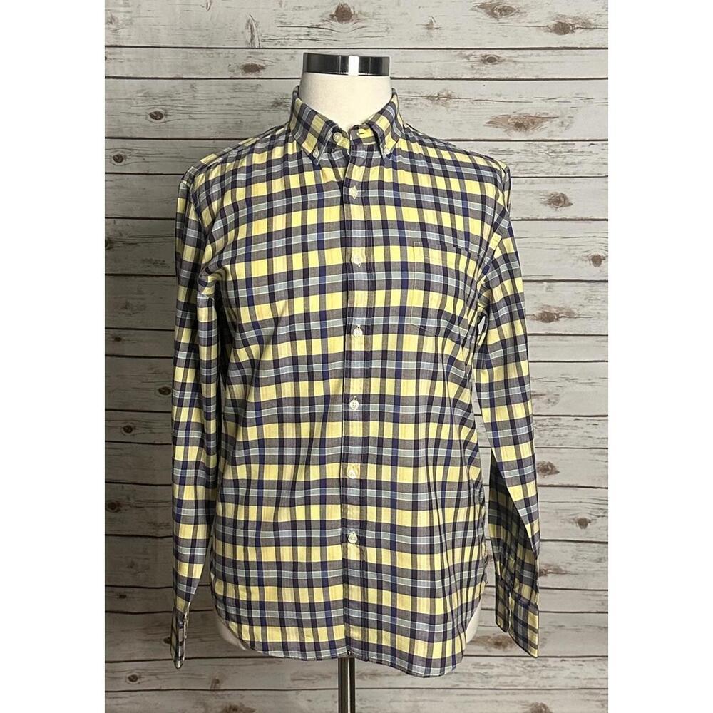 J.Crew classic multicolored cotton Summer Plaid button-down shirt Size Large
